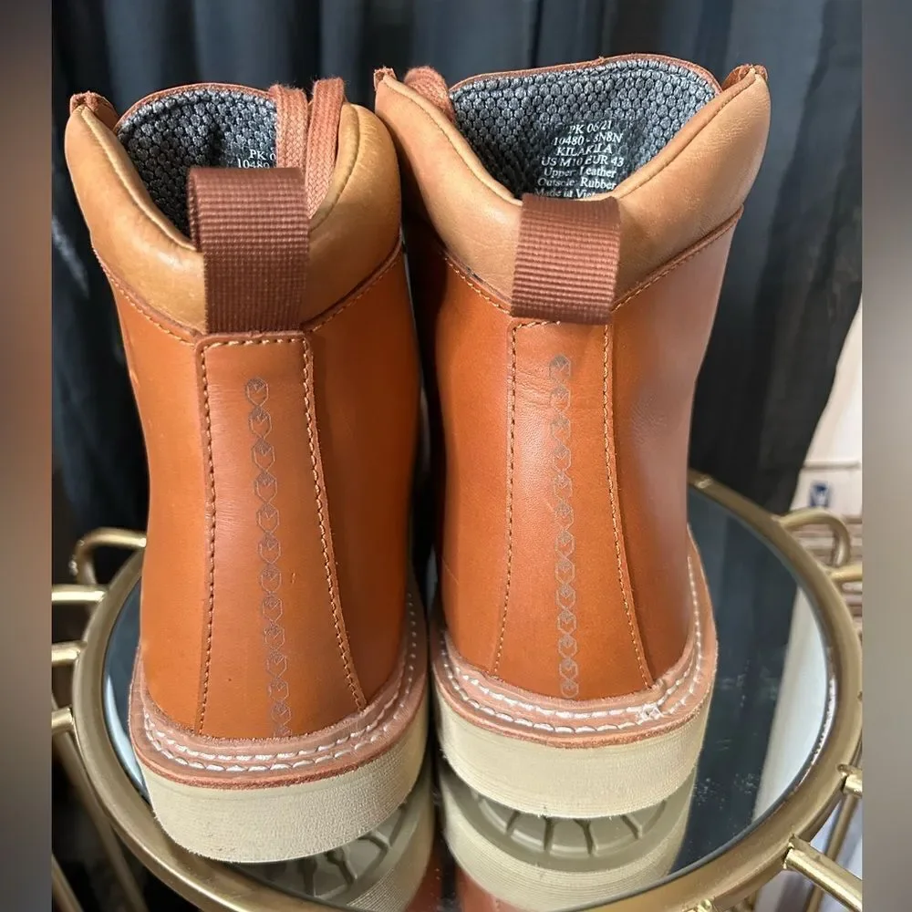 Olukai KilaKila Men's Tan Leather Boots NEW